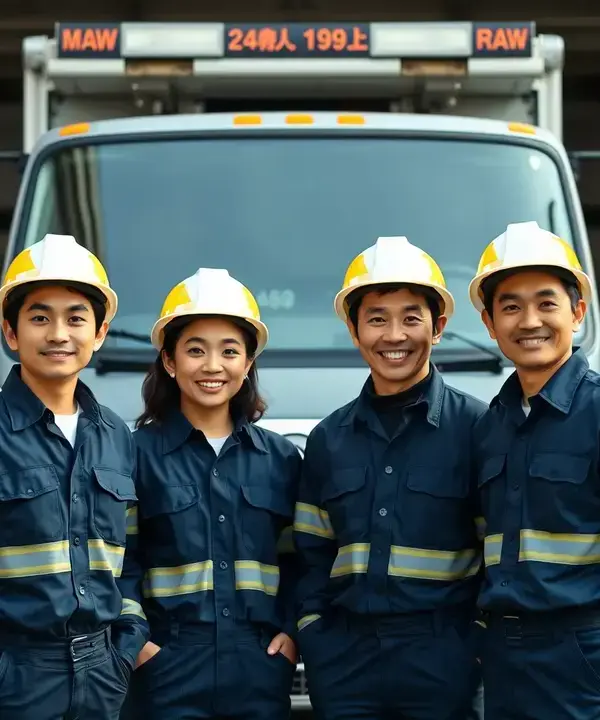  K&Z INVESTMENTS LTD の技術スタッフ集合写真